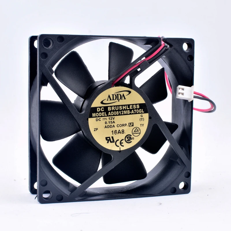 

Freight free original ad0812mb-a70gl ADDA 8cm 8025 12V 0.15A double ball chassis power cooling fan