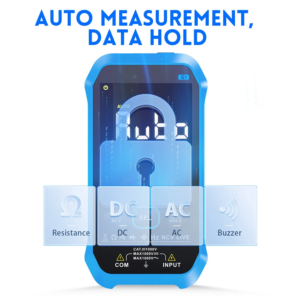 

Multimeter Digital Voltage Temperature Live Tester