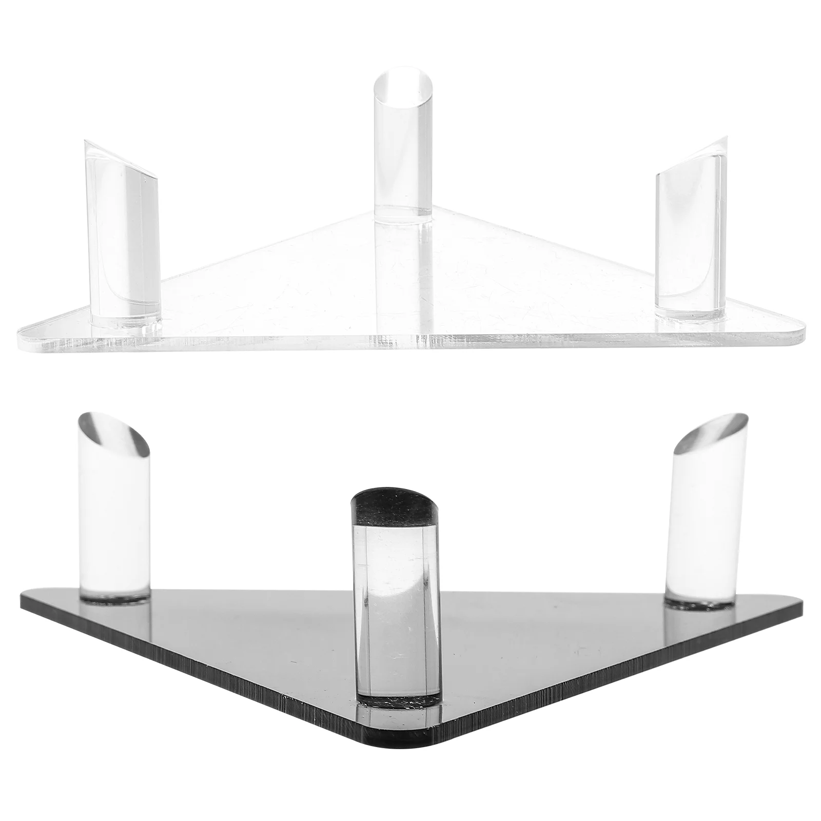 

2 Pcs Ball Display Stand Jersey Soccer Football Holder Baseball Basketball Holders Acrylic Fitness