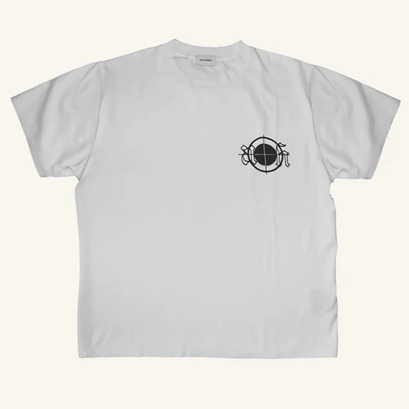 Футболка ASKYURSELF с коротким рукавом для мужчин и женщин хлопковая белая рубашка