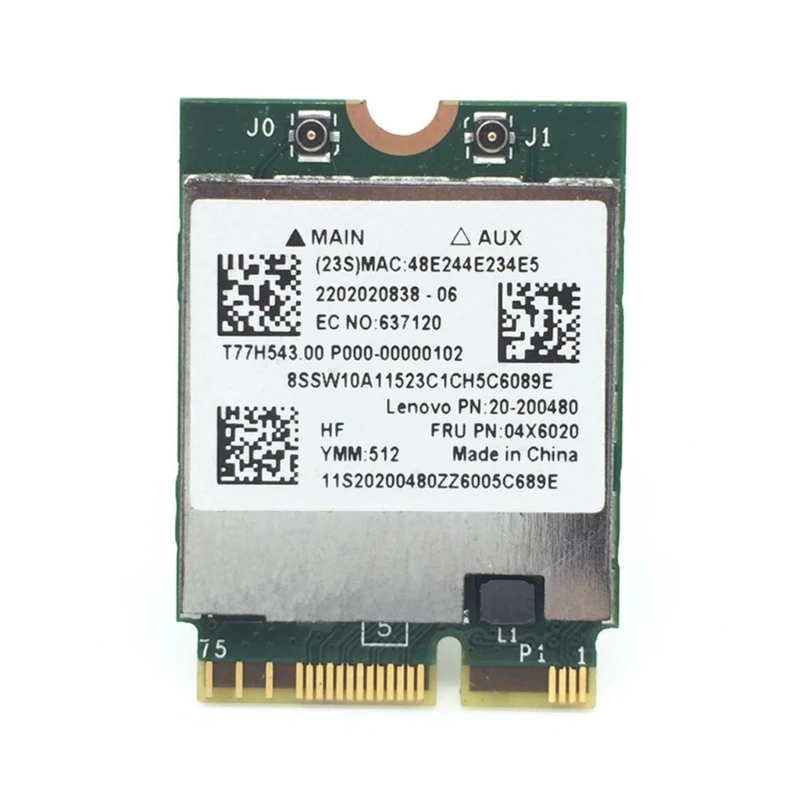 

Беспроводная карта IPX1 BCM94352Z NGFF, 1200 Мбит/с, 2,4 ГБ + 5 ГГц, сетевой адаптер BT4.0 для B50-70/N50-70/ Б40-80/Б50-80
