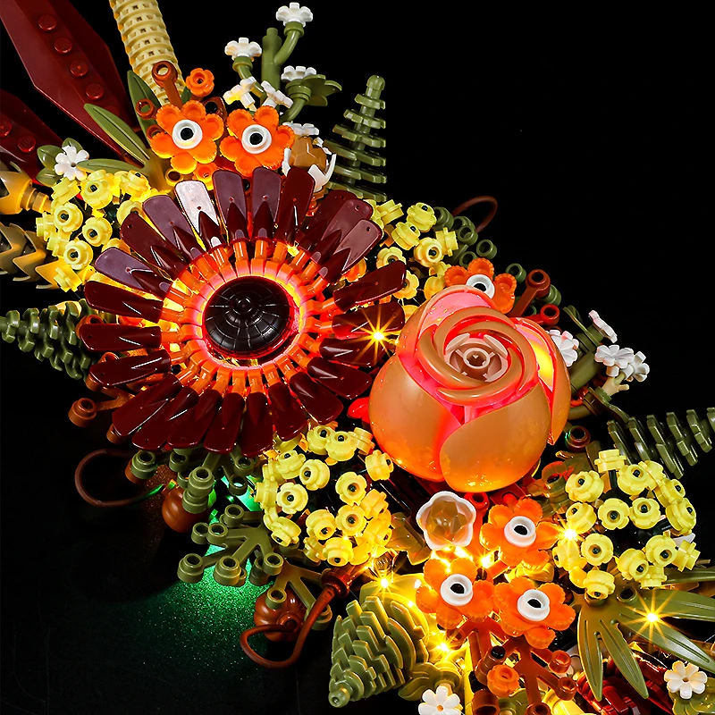 Рукоделие строительный комплект для LEGO 10314 центральный элемент из сушеных цветов