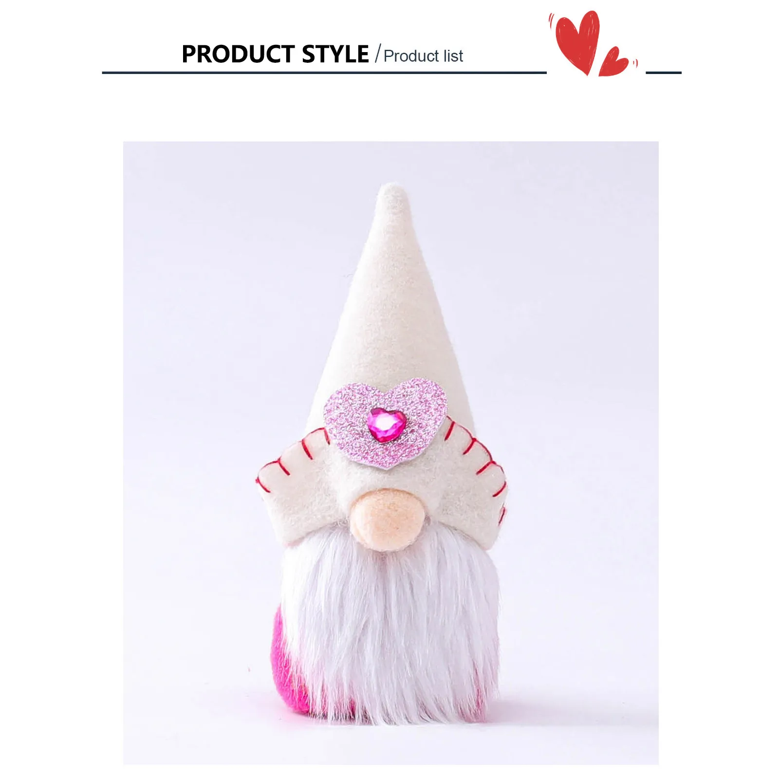 Кукла без лица на День святого Валентина милый Настольный Декор сделай сам для