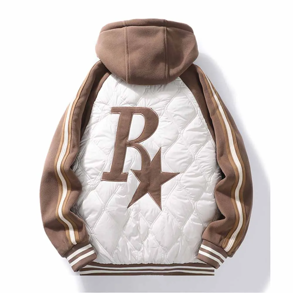 New Arrival Men Baseball Jacket Streetwear Oversized Men Patchwork Jacket Women Hip Pop Retro Coat Parka Outwear Outdoor