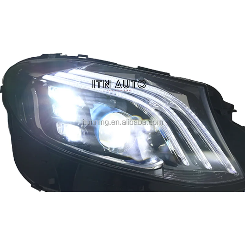 

Модернизированная фара в стиле maybach facelift, фара головного света для mercedes benz e класса w213 2015-2020, фара головного света