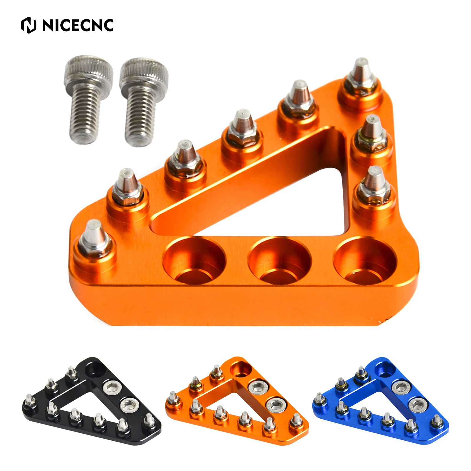 

NICECNC For KTM 85-540 125 150 200 250 SX SXS SXF XC XCF XCW EXC Racing MXC RC 690 790 Rear Brake Pedal Tip Black Orange Blue