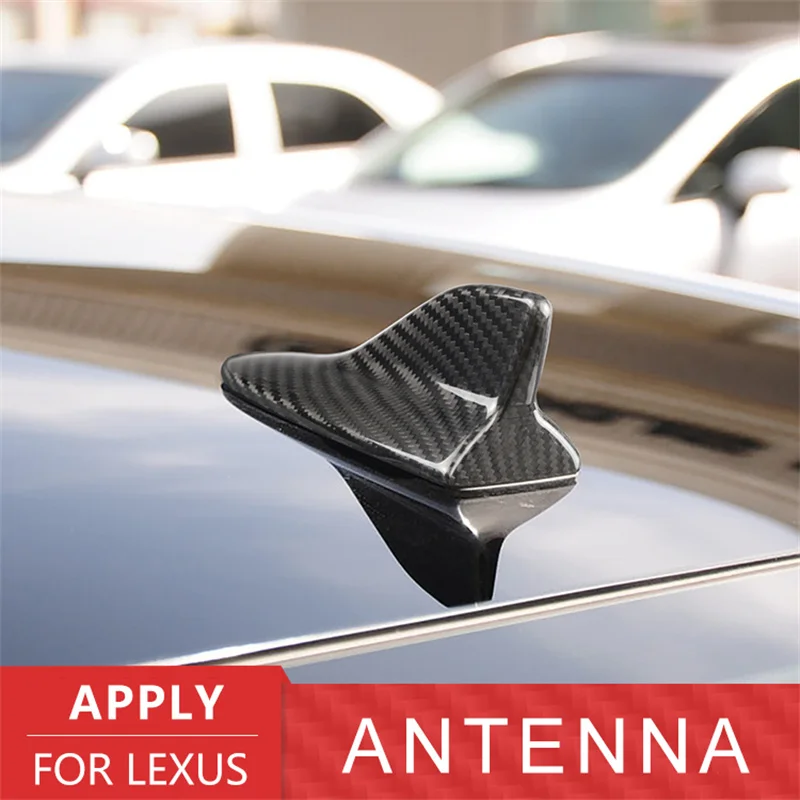 

Покрытие антенны Акулий плавник для крыши автомобиля Lexus 2007-2015, сигнальные антенны, настоящее твердое углеродное волокно, подходит для LS LX ES ...