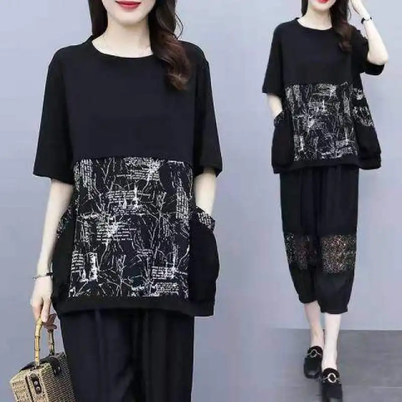 Футболка женская с круглым вырезом и коротким рукавом повседневный