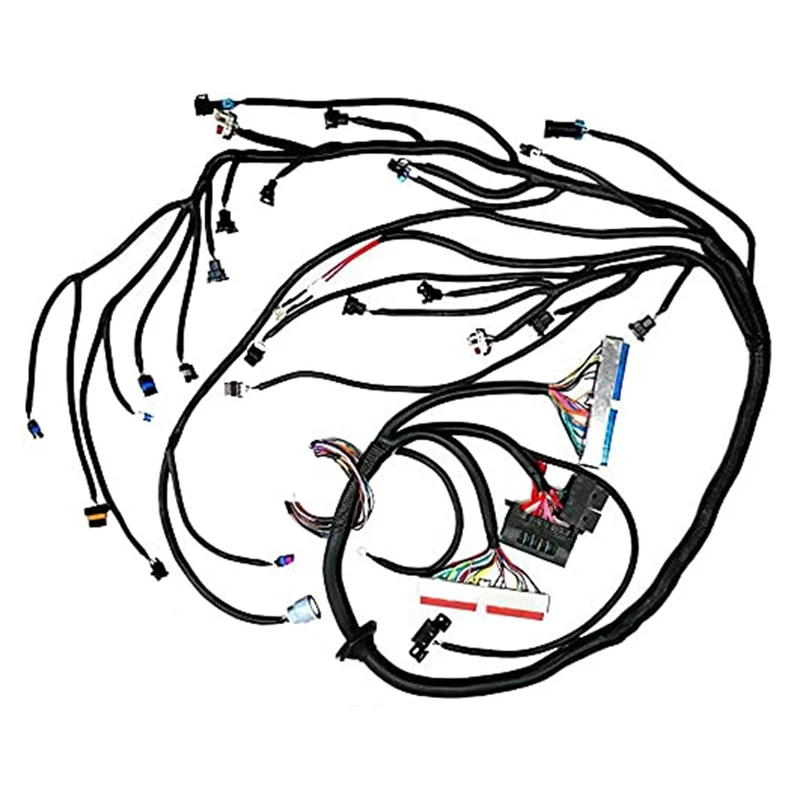 

Standalone Wire Harness With 60A Relay EV1 Fuel Injector Connectors For 99 - 03 VORTEC 4.8 5.3 6.0 (4L80E DBC)