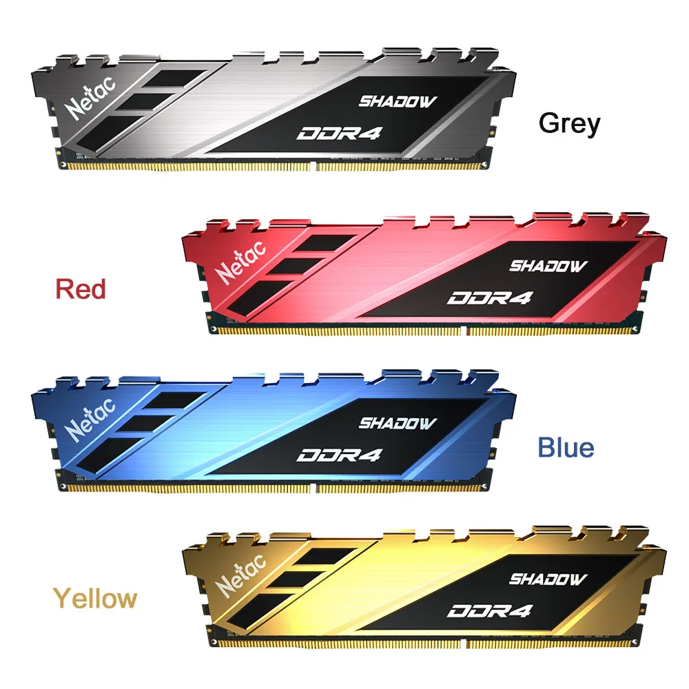 Оперативная память Netac DDR4 ОЗУ 16 ГБ 8 3200 МГц 2666 3600 радиатор памяти XMP для материнской