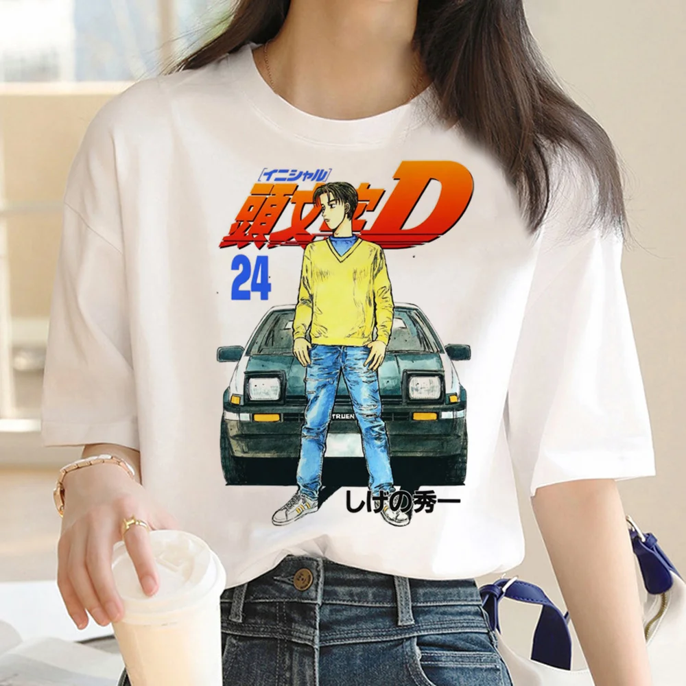 

Initial d Tee women streetwear designer tshirt girl harajuku clothing