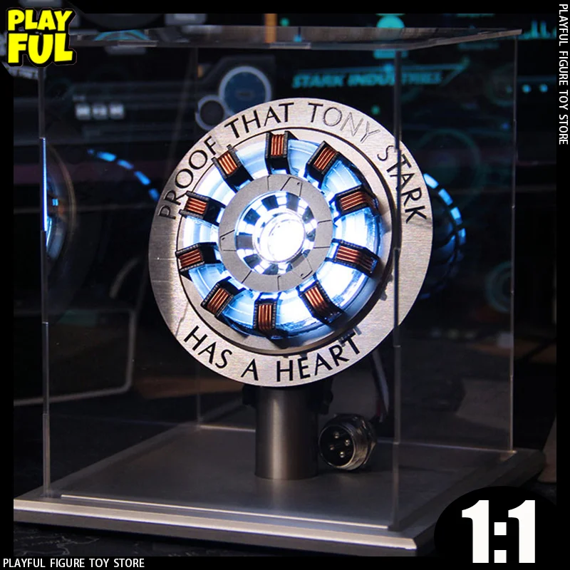 В наличии Мститель Железный Человек Арка Реакктор Аниме Фигурка 1:1 Mk1 Mk2 Сплав