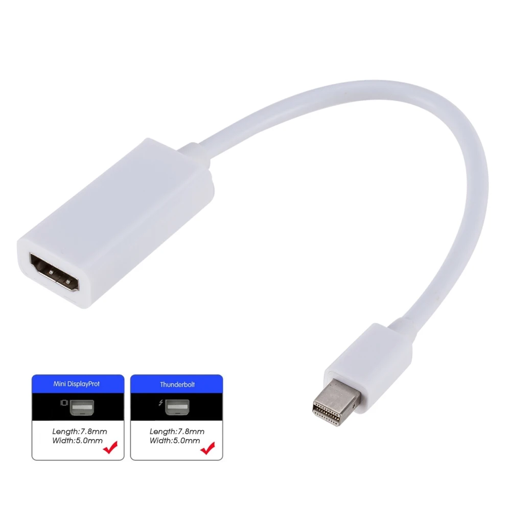 Кабель Mini DP к HDMI-совместимый для ТВ проектора 1080P порт дисплея HDMI-совместимым