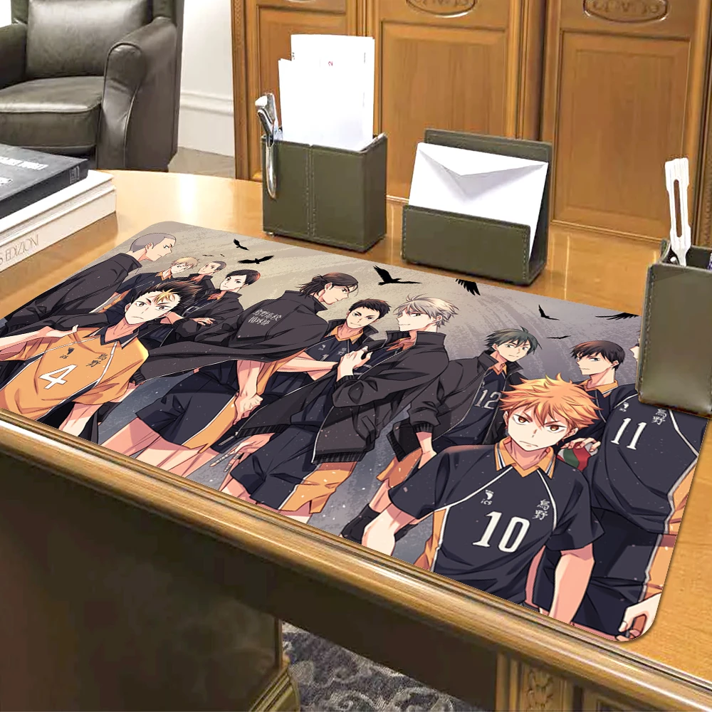 

Коврик для мыши Haikyuu в стиле аниме, игровые аксессуары, коврик для механической клавиатуры и мыши XXL, Настольный коврик для ПК, геймера, коври...