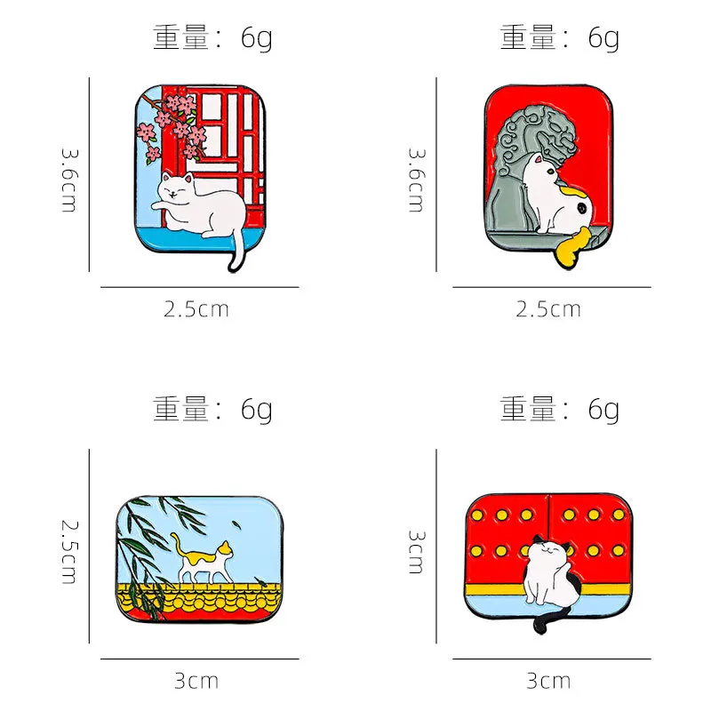 Брошь в китайском стиле для путешествий