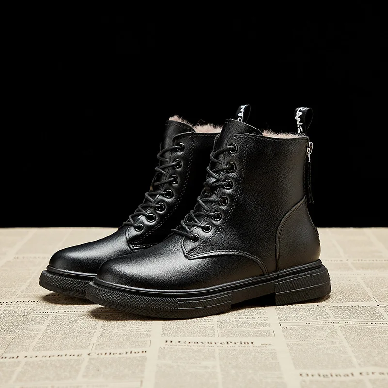 

Женские зимние теплые ботинки на платформе, Размеры 35-40