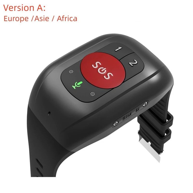 Часы 4G SOS для пожилых людей GPS-слежение браслет аварийная сигнализация монитор