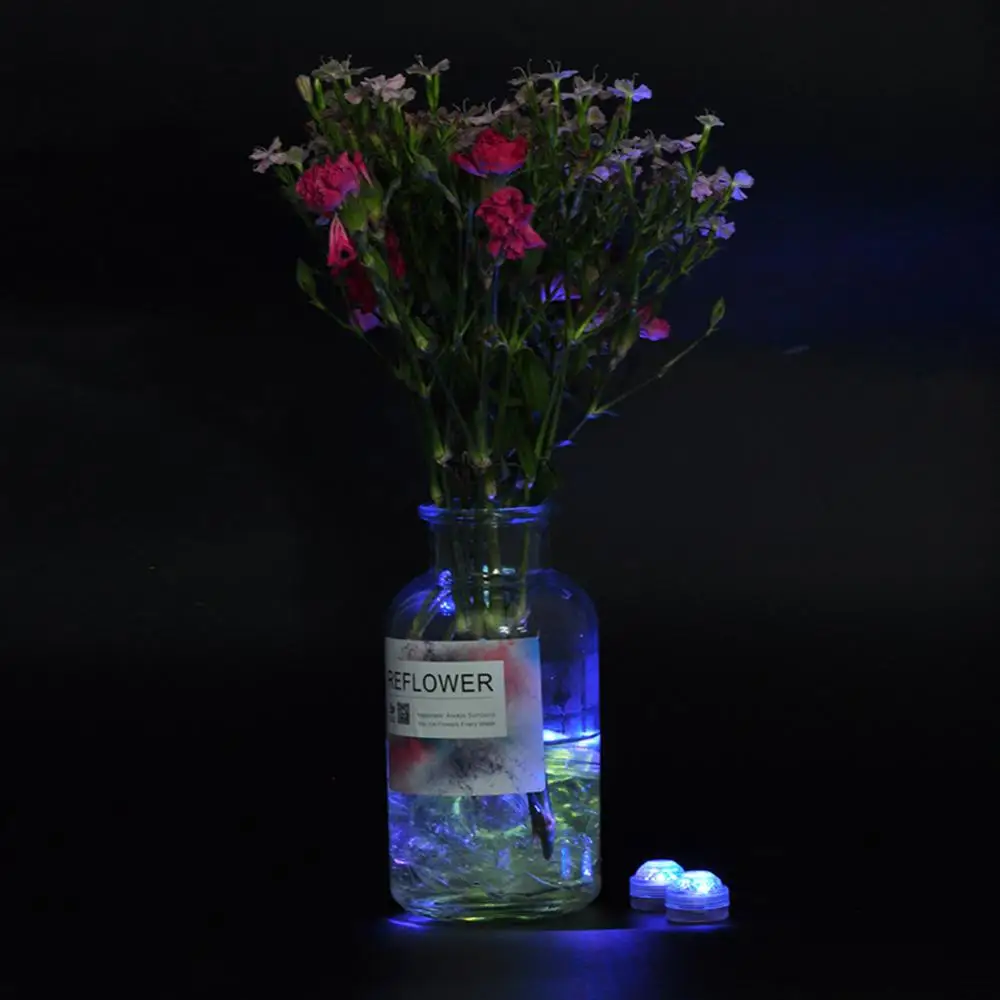 Подводный светильник мини-пульт дистанционного управления аквариум пруд абс