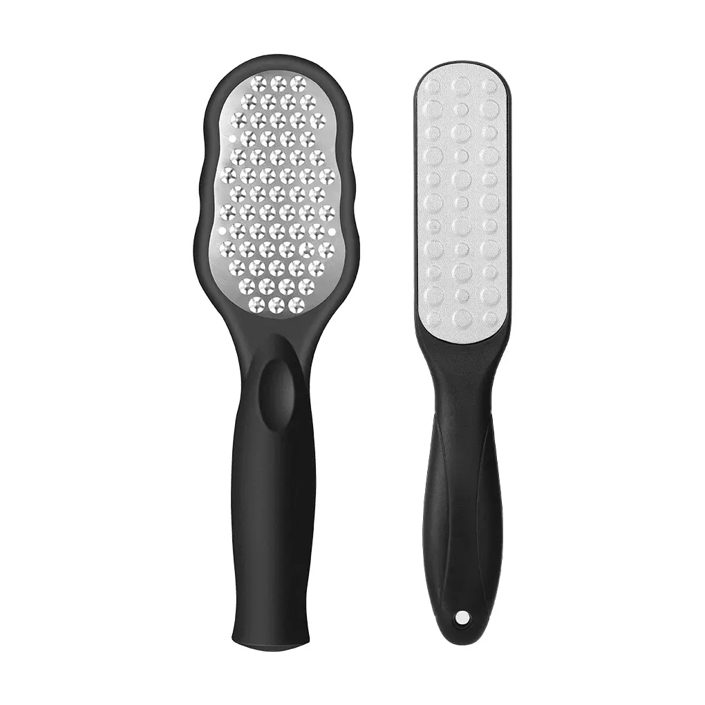 

2pcs/set Professional Stainless Steel Callus Remover Foot File Scraper Pedicure Tools Dead Skin Remove for Heels Feet Care Produ