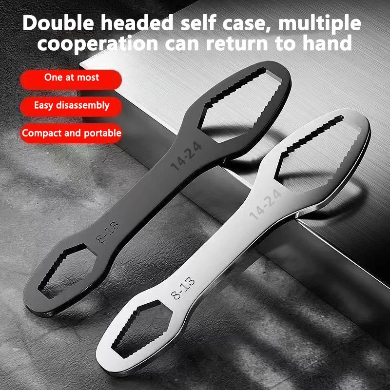 

Самозатягивающийся гаечный ключ 8-24 мм из нержавеющей стали