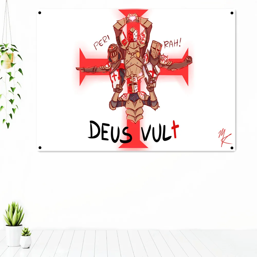 

Vintage Knights Templar Armor Posters Tapestry Wall Hanging Painting Home Decoration Medieval Warrior Military Banners Flags E5