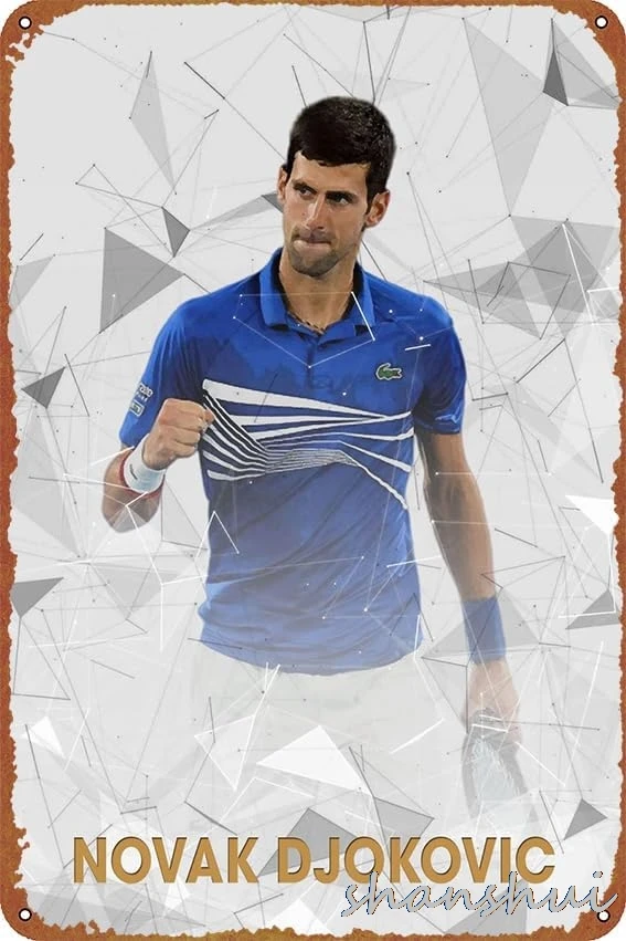 Плакат Novak Djokovic 8 x 12 дюймов декор забавный шикарный художественный для стен