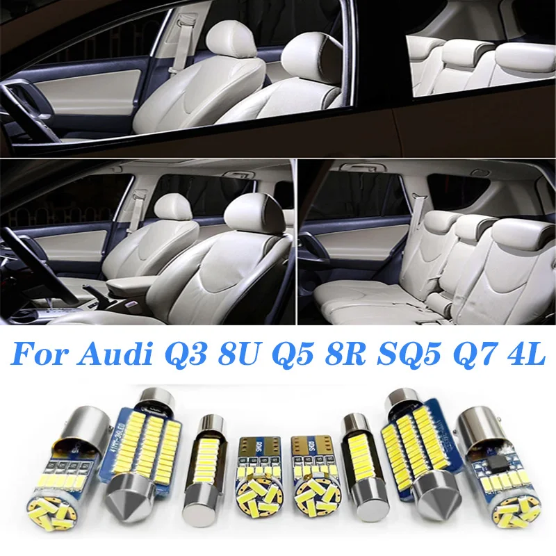 

Canbus Car LED Interior Light For Audi Q3 8U Q5 8R SQ5 Q7 4L 2007 2010 2011 2012 2014 2015 2017 2018 2019 Sportback Accessories