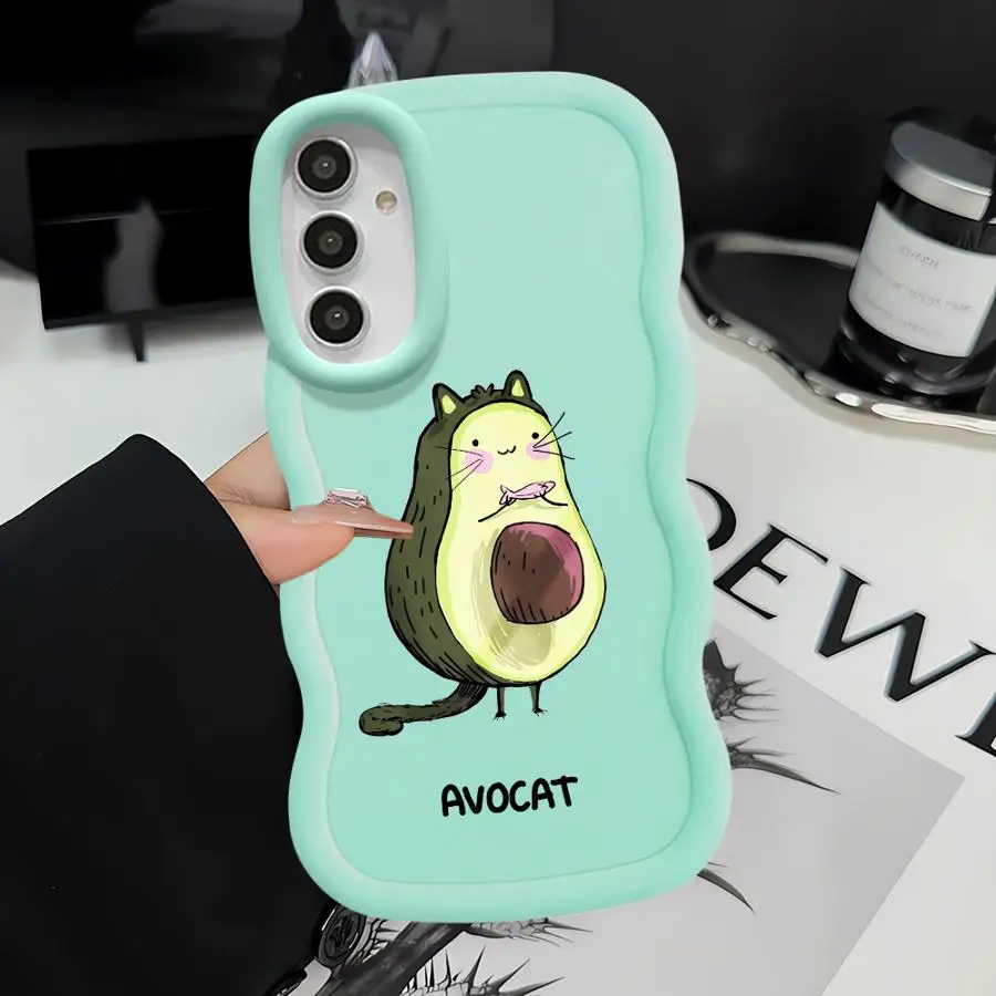 Фото Чехол для телефона с изображением авокадо для Samsung Galaxy A24 A25 A32 A15 A22 A23 A35 A52 A13 A14 A53 A54 A73 A12 A16 A55 A33 A34 Soft №4