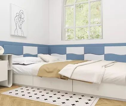 Summ Children's headboard Anti-collision and bed surround with self-adhesive backrest for tatami