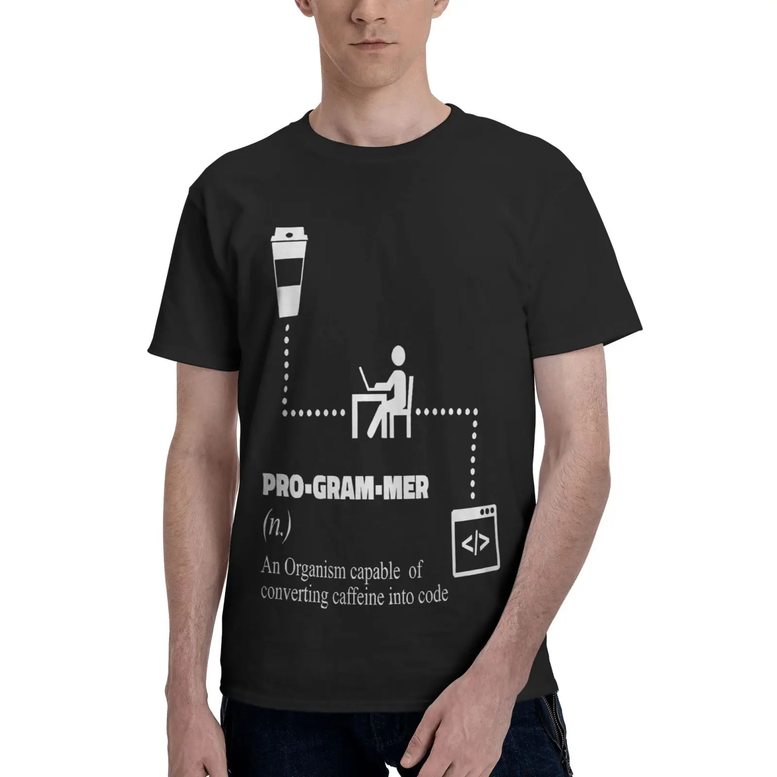 

Футболка мужская оверсайз, программируемая сетевая тенниска с рисунком аниме, одежда для мужчин