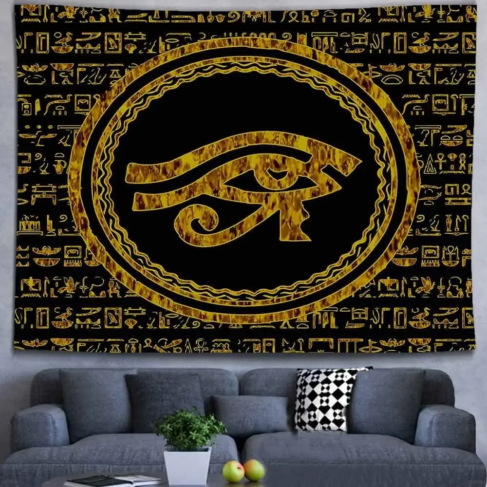 Eye Ancient Egyptian Mythology Characters Mysterious Wall Hanging Dormitory Bedroom Decor By Ho Me Lili Tapestry