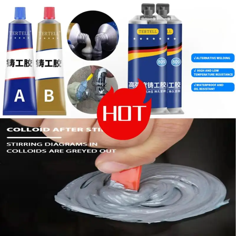 

2023 волшебный ремонтный клей AB, металлическая прочность, соединение железа, термостойкость, холодный сварной шов, ремонт металла, клей-агент