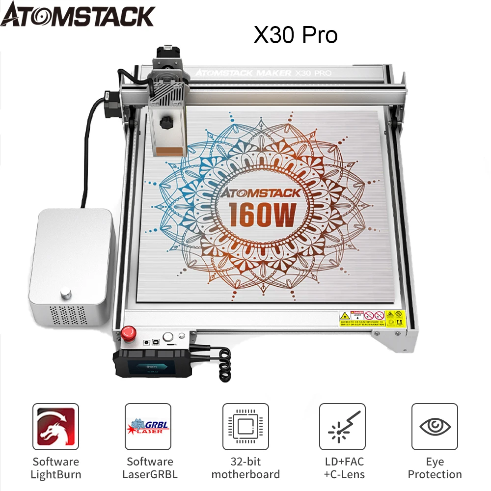 

Станок для лазерной резки и гравировки металлического листа Atomstack X30 Pro, мощностью 33-36 Вт