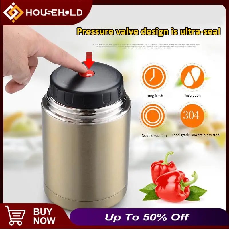 

800ml/1000ml New Thermos Bento Lunch Box Portable Food Insulated Lunch Box Container Vacuum Flasks Thermos Cup Mugs For Kids