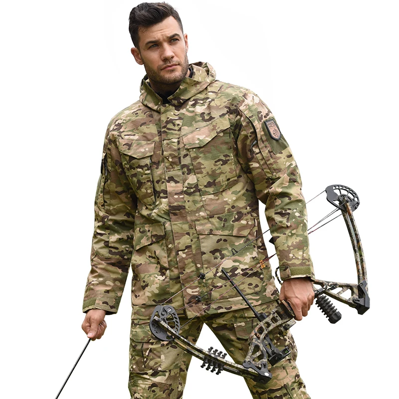 

Camouflage Jacket Man Safari Men's Multicam Male Windbreakers Military Tactical Clothes Windproof Army Cargo Outdoor Jackets