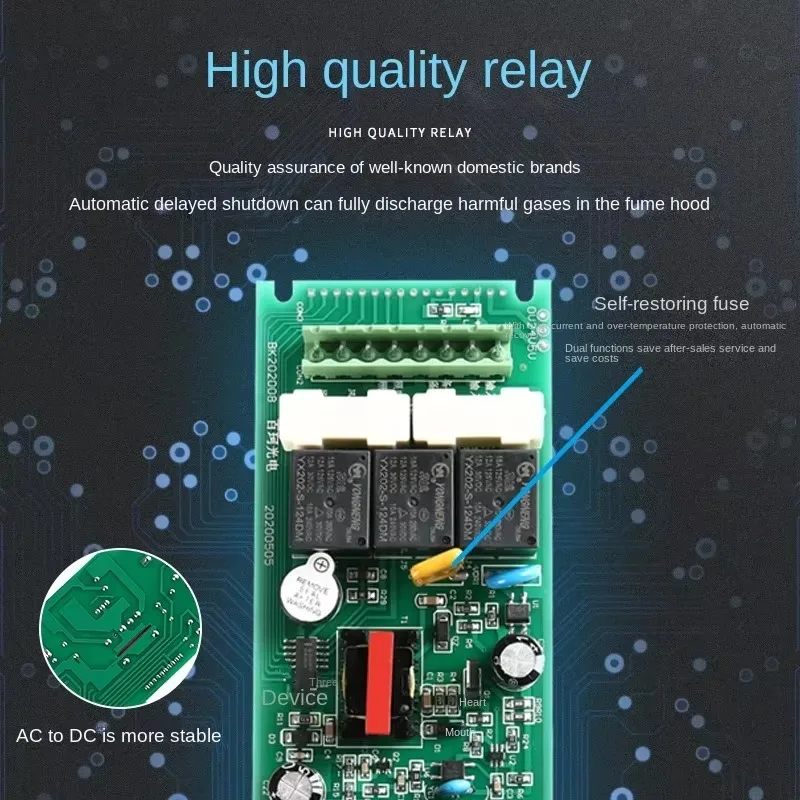 Контроллер шкафа вытяжки аксессуары типа чистого воздуха сенсорный ЖК-экран