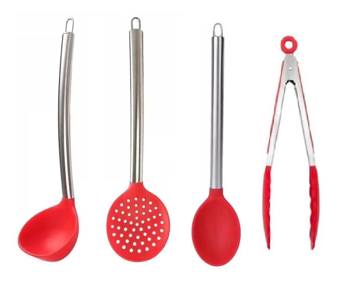 

Kit 4 Pieces in Silicone Inox Cable and Red Color Catcher. UnyHome