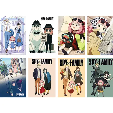 29x42 см, Постер в стиле японского аниме «шпионская семья X», постер для печати, настенный постер, искусство детской живописи