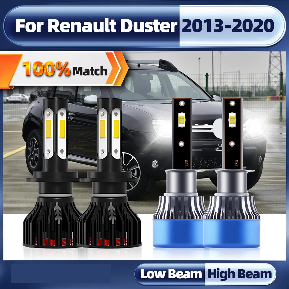 

H1 H7 LED Headlight Canbus Car Light Bulbs High Low Beam Auto Lamp 40000LM 240W For Renault Duster 2013-2016 2017 2018 2019 2020