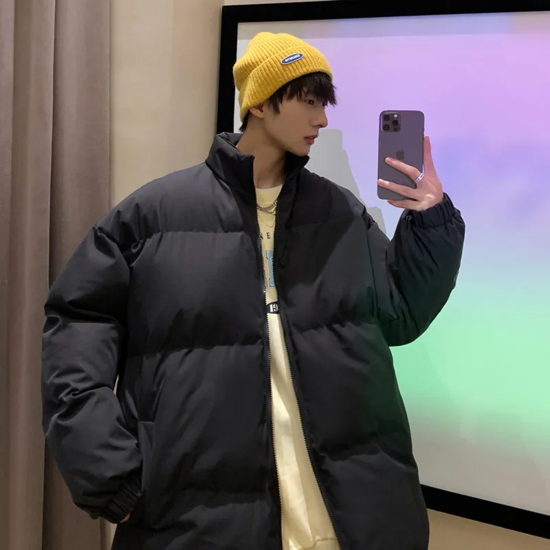 Winter Jacket Men's Warm Fashion 6 Colors Casual Thickening Down Jacket Streetwear Korean Loose Short Coat Mens Parker M-5XL