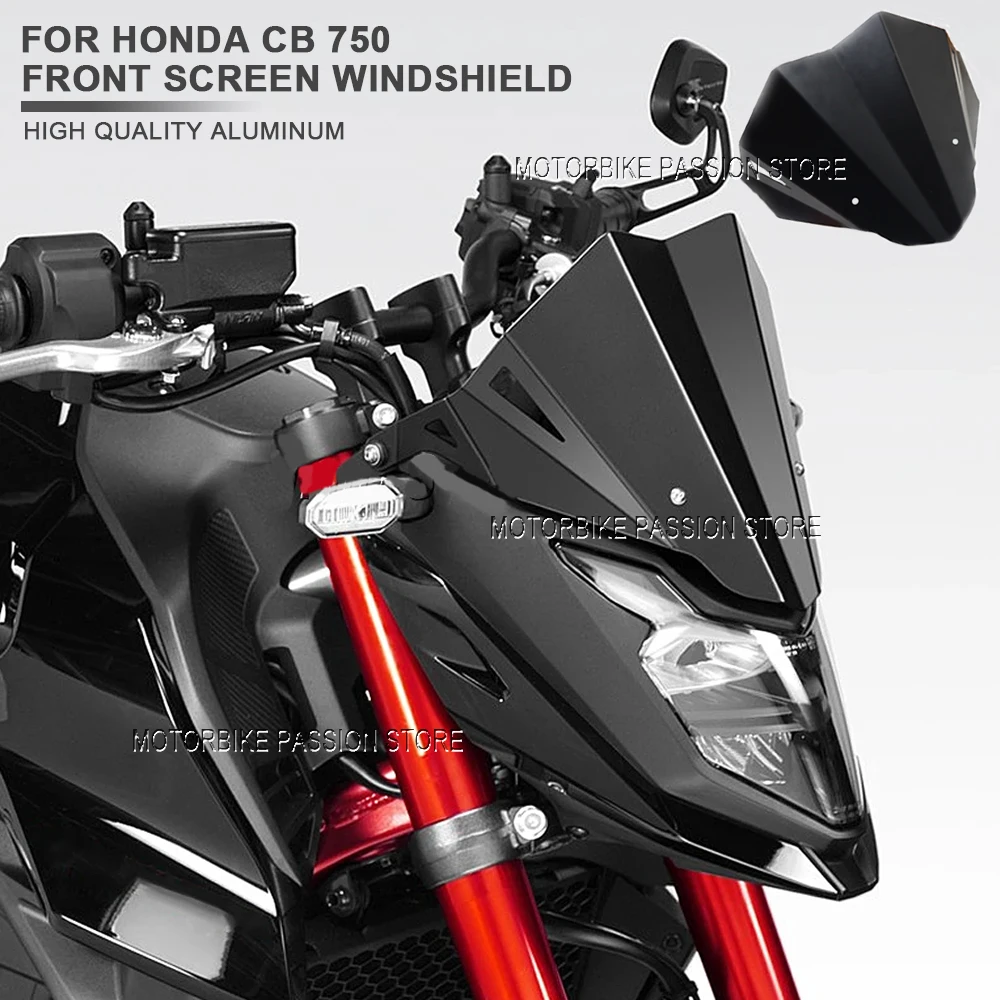 Лобовое стекло для мотоцикла CB750 Черное защиты от столкновений аксессуары