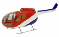 450 size fiberglass fuselage for mbb bo 105 scale helicopter