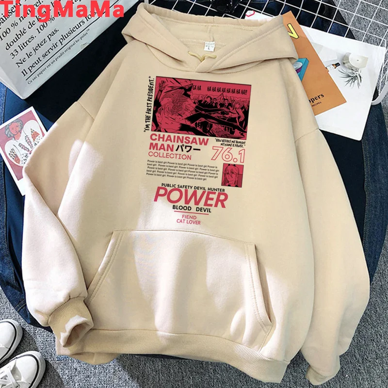 

Chainsaw Man Makima Pochita hoodies women graphic hip hop streetwear Ulzzang female hoddies sweatshirts printed grunge