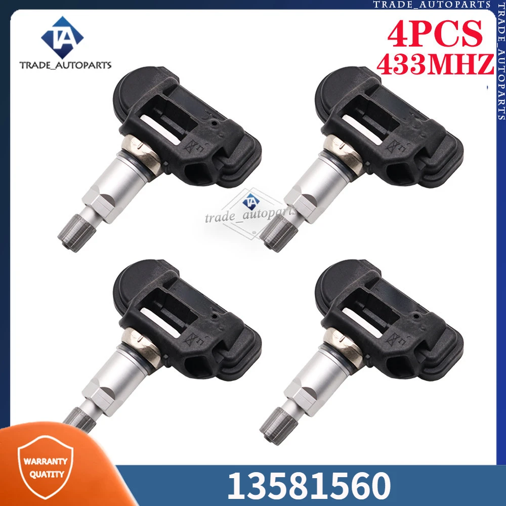 

13581560 13598775 For Chevrolet Corvette Opel Astra Cascada Zafira Vauxhall Astra MK VI 433MHZ TPMS TIRE PRESSURE MONITOR SENSOR