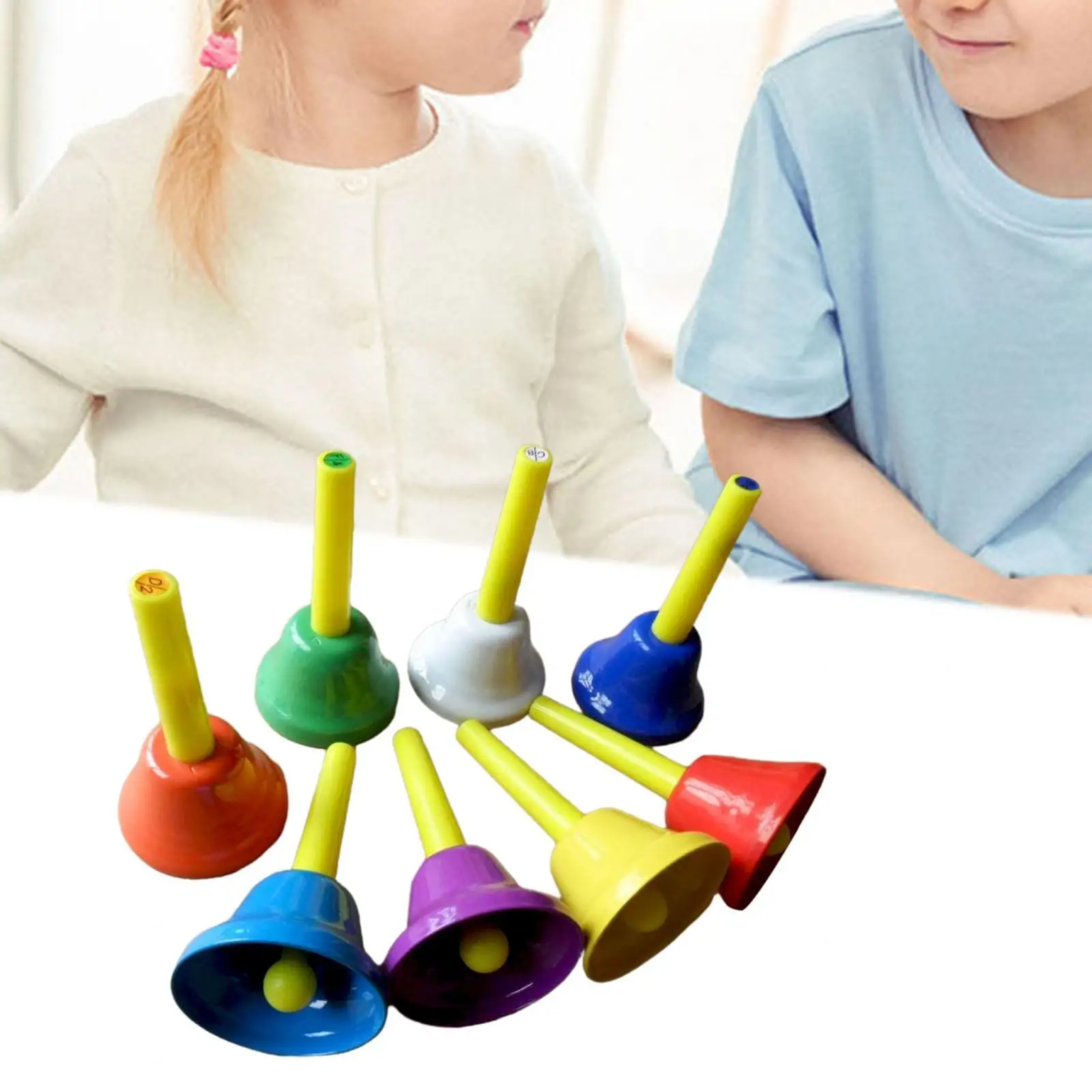 8 шт. диатонические металлические колокольчики нот для детей хора свадьбы