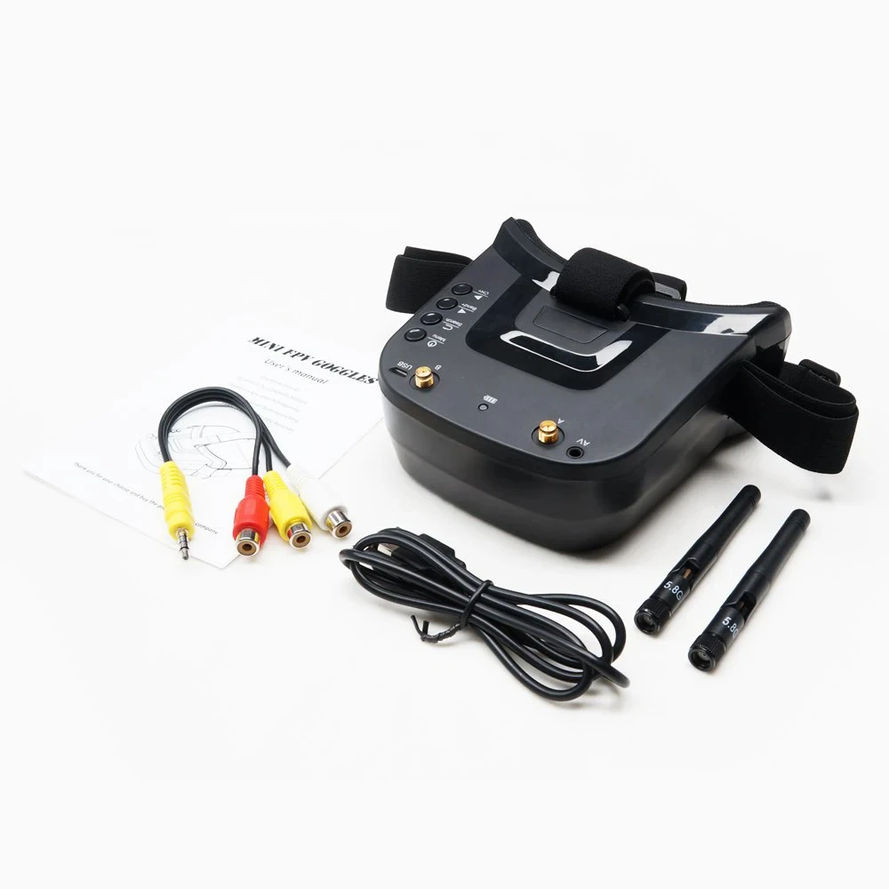 VR009 FPV видеоочки 3 дюйма 480*320 ЖК-экран встроенный 5,8 ГГц 40CH двойные антенны встроенный аккумулятор для радиоуправляемых квадрокоптеров-дронов (art.: 3920d2224b60b) - 3920d2224b60b
