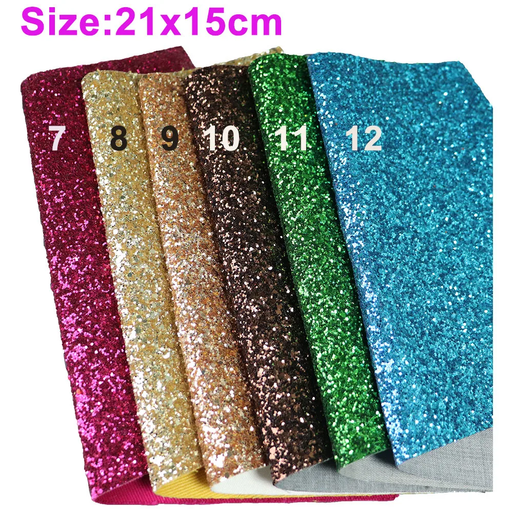 Лист A5 21x15 см однотонная массивная блестящая ткань из искусственной кожи для