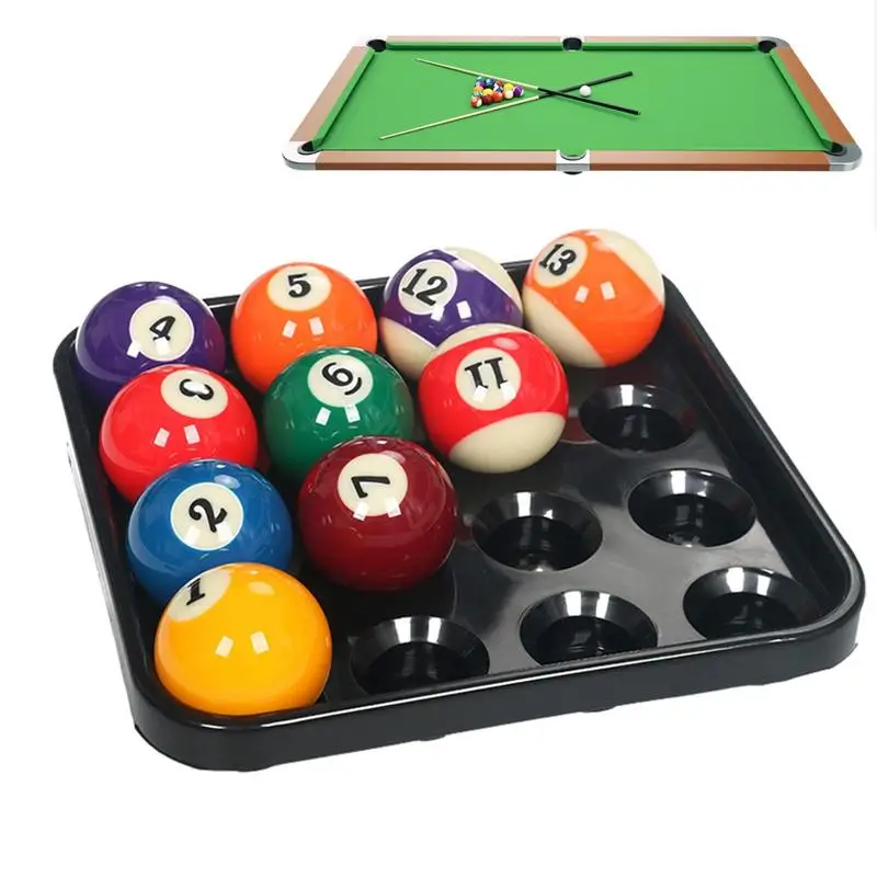 

Pool Ball Holder ABS Pool Ball Carrying Tray Standard Snooker Ball Carrying Tray Case For 16 Billiard Balls Billiards Supplies