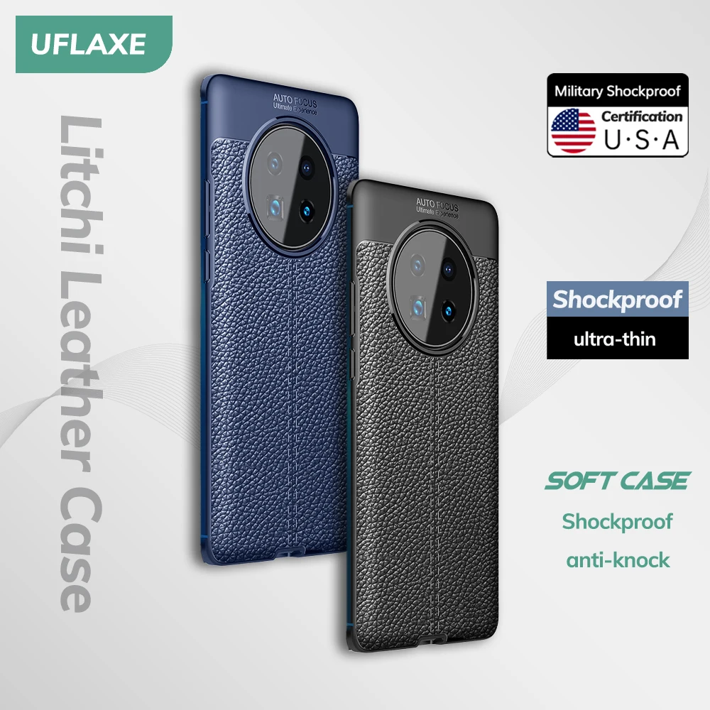 UFLAXE Original Shockproof Case for Huawei Mate 40 Pro Mate 30 Pro Soft Silicone Back Cover TPU Leather Casing