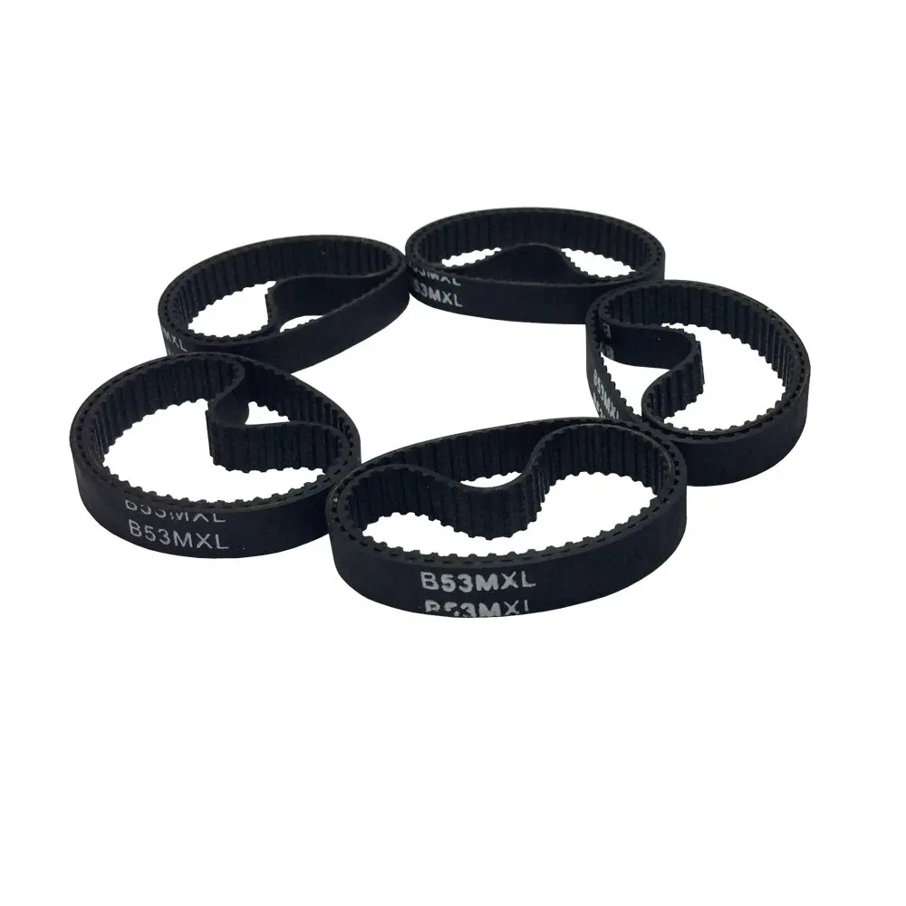 

Ремешок ГРМ B53MXL, размер L = 107,696 мм, ширина = 6 мм, 53 зубца, маленький резиновый ремень для 3D-принтера, упаковка из 10 шт.
